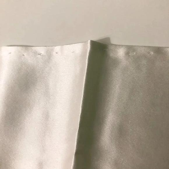 DIon White Silk Pocket Square Made  in Canada - Picture 6 of 14